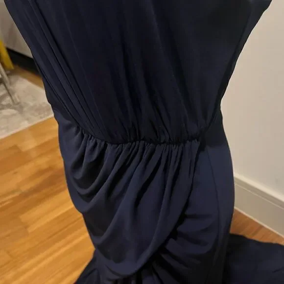 Mac Duggal jersey one shoulder gown size 10 NWOT - Picture 6 of 15